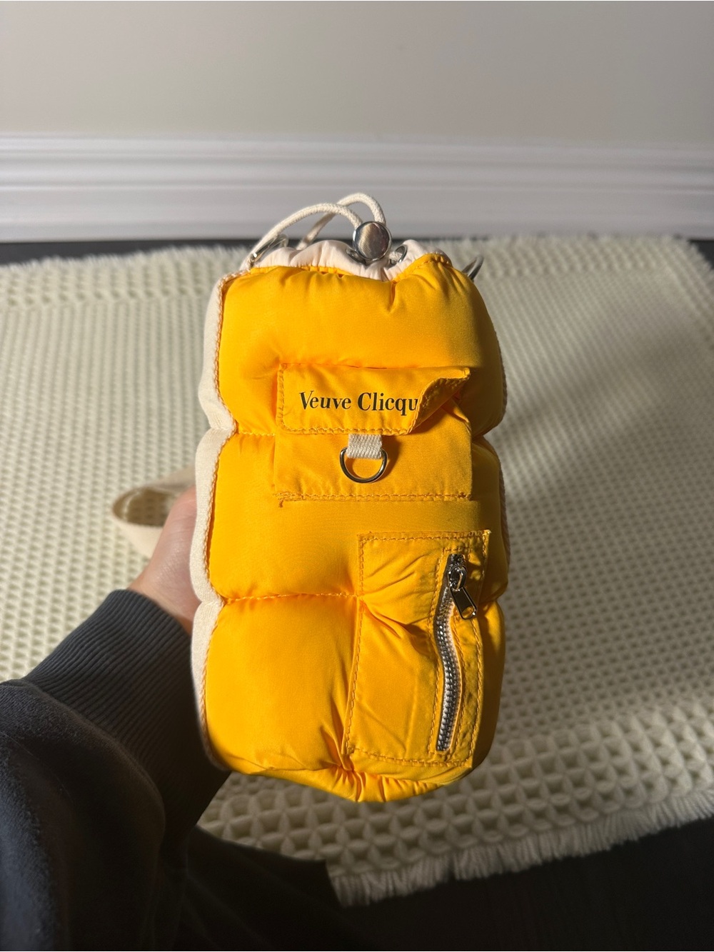 LIMITED EDITION Veuve Clicquot Yellow Puffer Bottle Holder